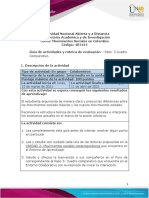 Guía de actividades y rúbrica de evaluación - Unidad 2 - Paso 3 - Cuadro Comparativo