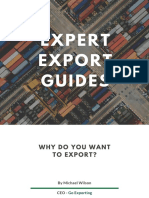 Expert Export Guides: Why Do You Want To Export?