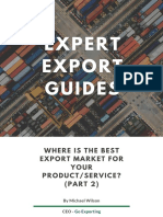 Expert Export Guides: Where Is The Best Export Market For Your Product/Service? (PART 2)