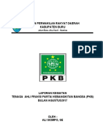 Laporan Bulan Agustus F-PKB