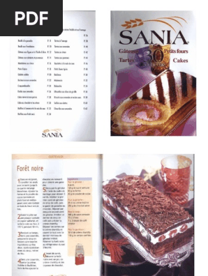 Gateaux Petits Fours Tartes Et Cakes Sania