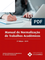 Manual de normalização para trabalhos acadêmicos