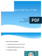 Explore SAS Proc T-Test