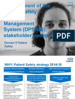 Development of The Patient Safety Incident Management System (DPSIMS) : Stakeholder Update