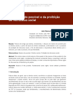 Da Reserva Do Possível e Da Proibição de Retrocesso Social