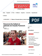 Inversionista Sonora - Renuncia Ely Sallard Al Gabinete de Claudia Pavlovich