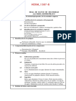 Hoja de Seguridad Alcohol Isopropilico Quimicos El Alquimista