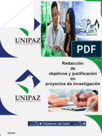 Taller Redacción de Objetivos y Justificación en Investigación