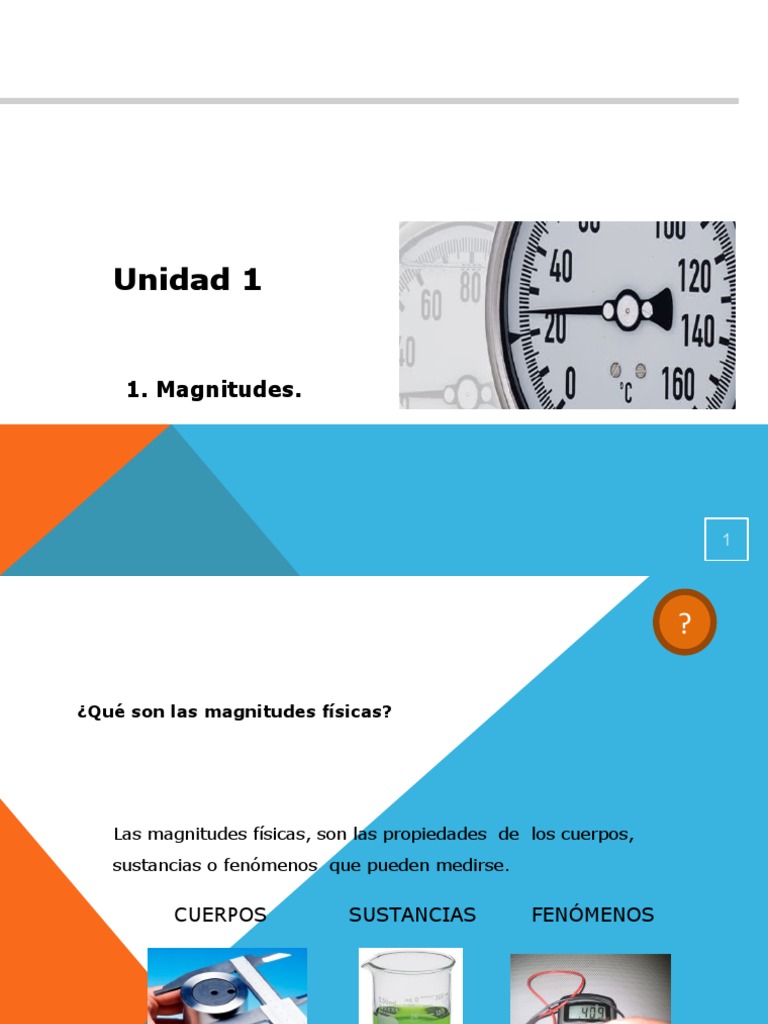 Tipos y Clases de Magnitudes Físicas | PDF | Vector Euclidiano | Medición