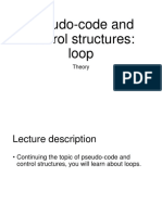 05 Pseudo Code Loop Theory