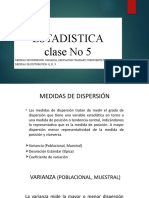 Clase No Medidas de Dispersion y Distribucion