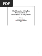 The Phonetics of English Pronunciation 11 Word-Stress in Compounds