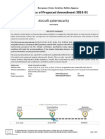 Notice of Proposed Amendment 2019-01: Aircraft Cybersecurity