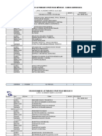 Cronograma de actividades prácticas médicas Clínica Quirúrgica marzo-julio 2021