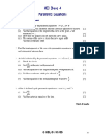 Parmatric Equations CHP Assessment C4