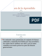 Tecnología, 8° A-B Guía 7 Resumen de Lo Aprendido, 13 Al 17 de Julio