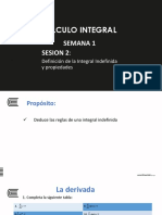 Semana 01 - S2 - Definicion de La Integral Indefinida