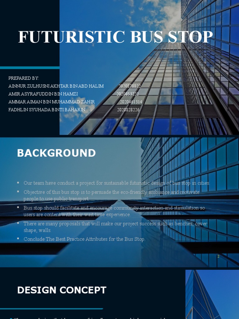 Eco Friendly Futuristic Bus Stop A Sustainable Design Proposal