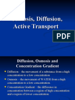 Osmosis, Diffusion, Active Transport