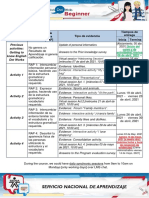 Cronograma de Actividades y RAPs - EDW LB