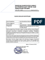 RANCANGAN KONTRAK JKK WP Pengawasan Peningkatan Jalan Jembatan Konstruksi Beton Lebar 3 M IKD Safan