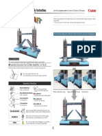 Tower Bridge, England: Assembly Instructions: Assembly Instructions:Four US Letter Sheets (No.1 To No.4)