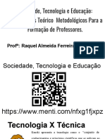 Tecnologia, Sociedade e Educacao