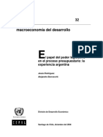 Tratamiento Legislativo de Presupuesto