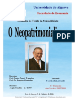 O NEOPATRIMONIALISMO Lígia Cândido Universidade de Algarve OK