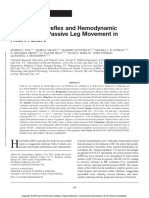 The - Mechanoreflex and Hemodynamic - Response Passive Leg