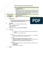 Sample Instructional Plan in Grade 8 English: Theme Lesson Date Content Standard