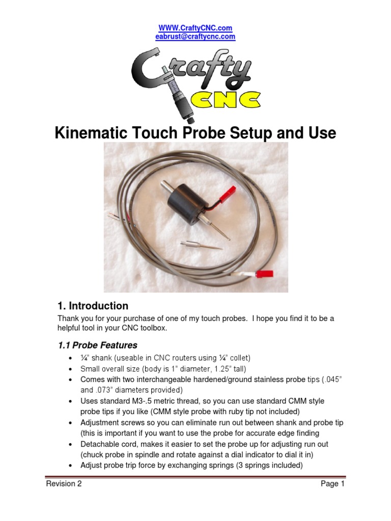 Craftycnc Probe Manual Rev 4 Pdf