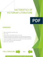 CHARACTERISTICS OF VICTORIAN LITERATURE (1)