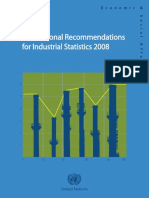 International Recommendations For Industrial Statistics 2008