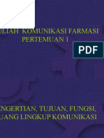 Kuliah Komunikasi Farmasi P1 2020