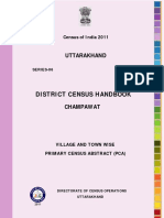 Village and town wise primary census abstract of Champawat district, Uttarakhand