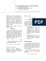 Soluciones Numericas para Sistemas de Ecuaciones No Lineales