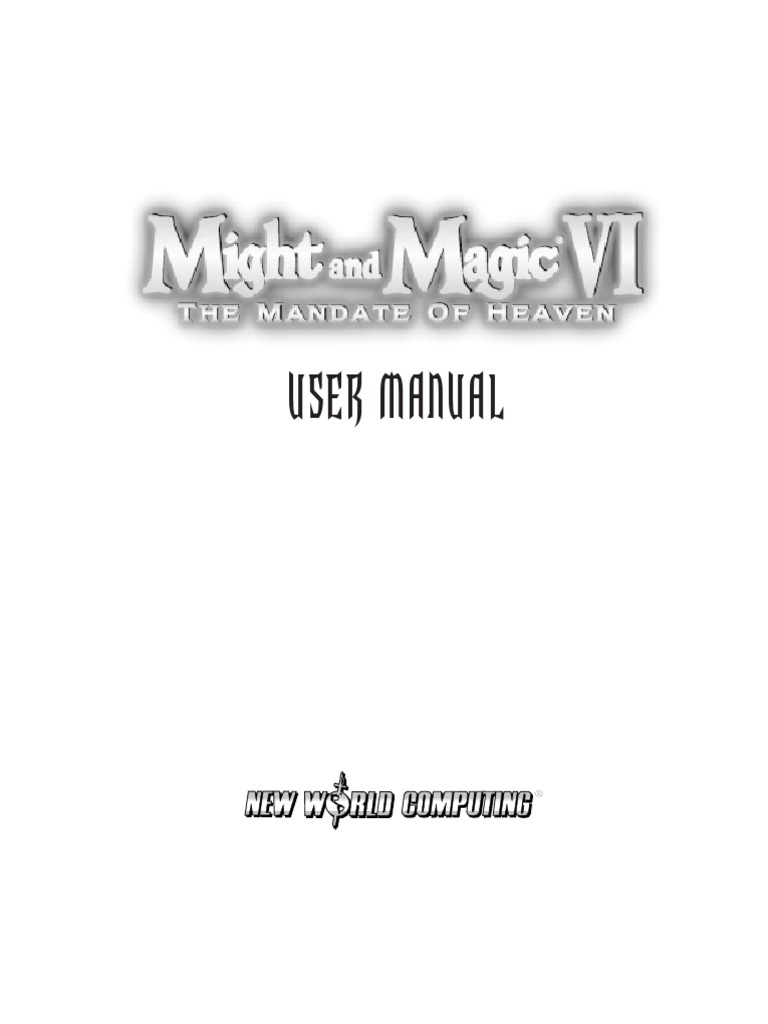 Might and Magic 6 Manual | PDF | Cavalry | Computer Keyboard