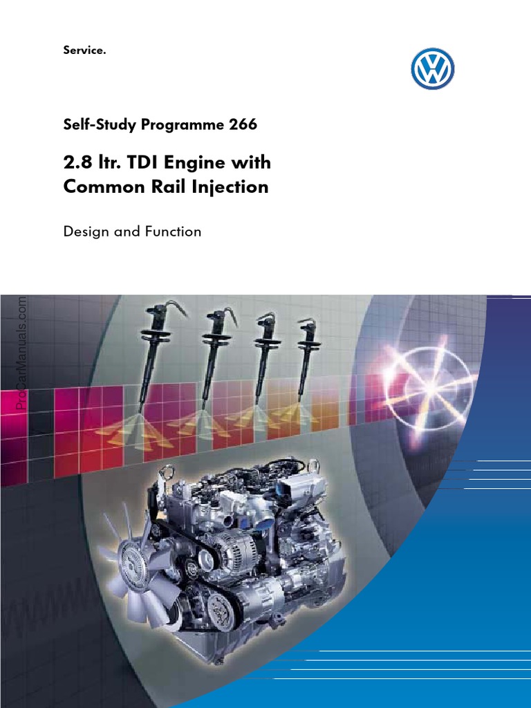 SSP 266 28l Tdi Engine With Common Rail Injection | PDF | Fuel ...
