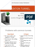 Sanitization Tunnel: Using Bio-Oxygen (Active Oxygen Plasma + Ozone)