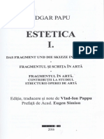 Estetica I - Edgar Papu