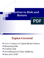 Introduction To Risk and Return