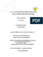 Study On Flexural Behaviour of RC Beam Strengthened With FRP