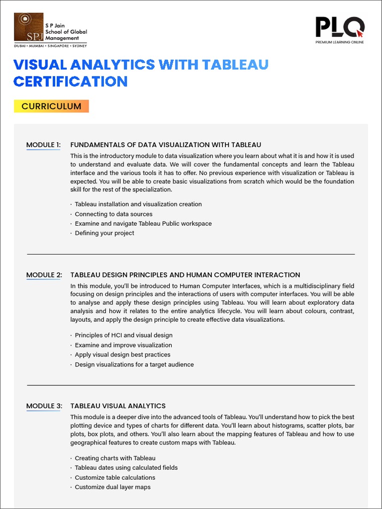 Fundamentals of Data Visualization with Tableau | PDF | Human–Computer ...