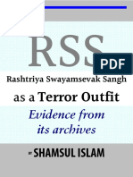 RSS As A Terror Outfit Evidence From Its