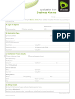 Business Xtreme: Application Form