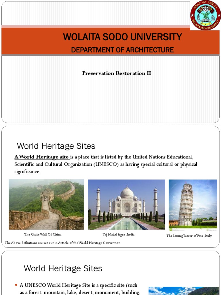 UNESCO World Heritage Sites Overview | PDF | World Heritage Site | Ethiopia