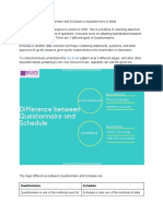 Difference Between Questionnaire and Schedule