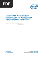 Intel FPGA P-Tile Avalon Streaming IP For PCI Express Design Example User Guide