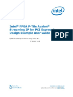 P-Tile Avalon Streaming IP for PCI Express Design Example User Guide